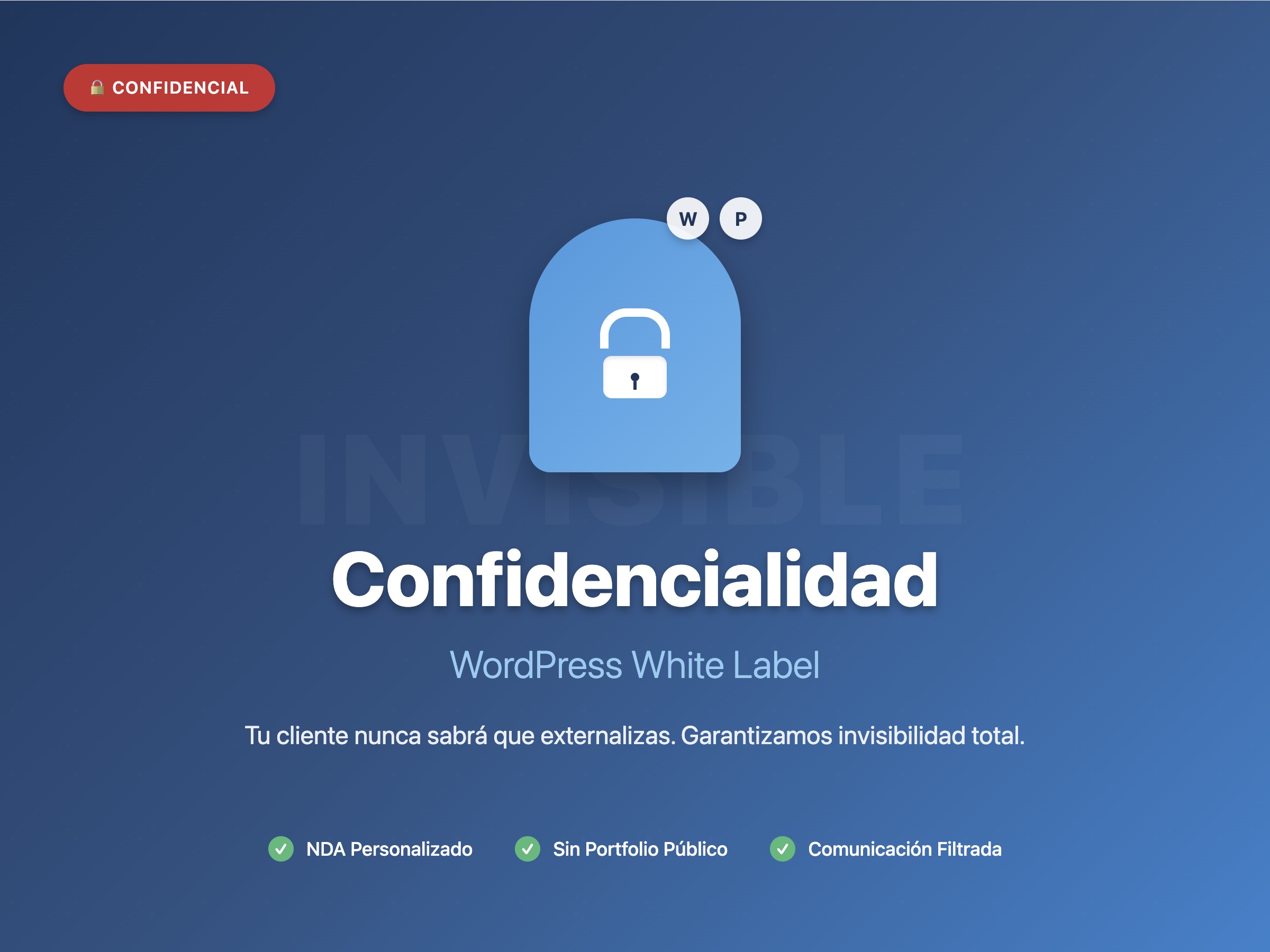La confidencialidad WordPress white label es clave para proteger la relación agencia-cliente